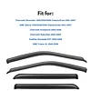 IG Window Visor for 2001-2007 Chevy Chevrolet Silverado/GMC Sierra Crew Cab, 2002-2006 Avalanche/Suburban/Escalade EXT/Yukon XL, Rain Guard Side Vent Deflector 2002 2003 2004 2005 2006