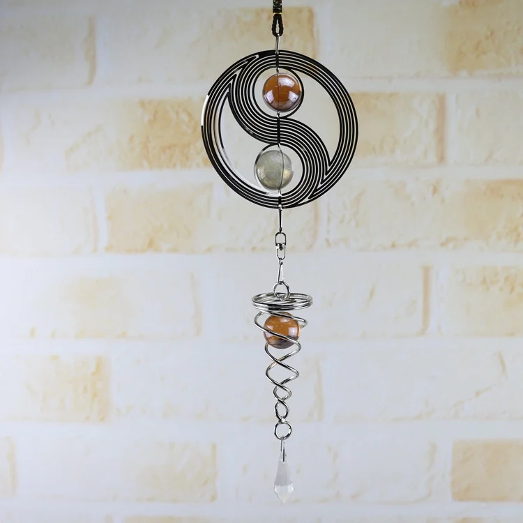 Olivenorma Wind Chimes Spinner Spiral Rotating Hanging Wind Chime