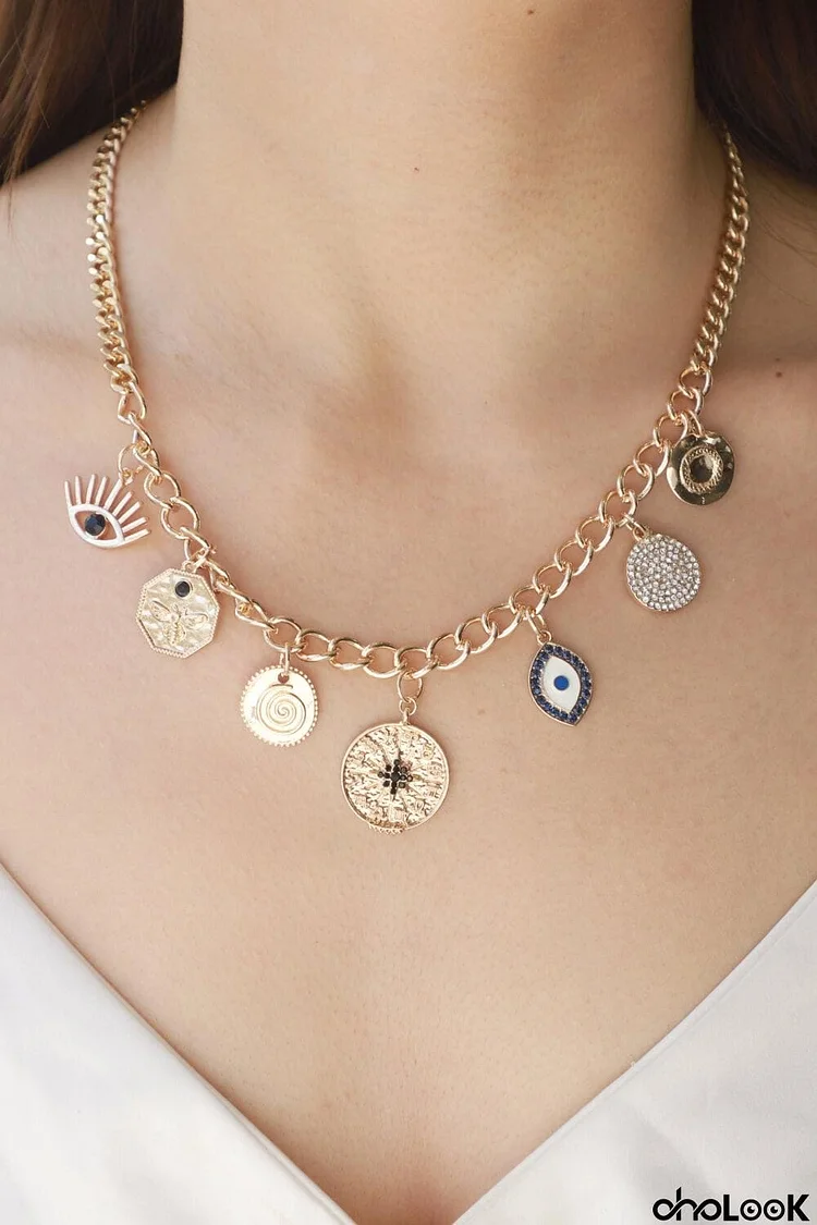 Multi-Pendant Chain Necklace