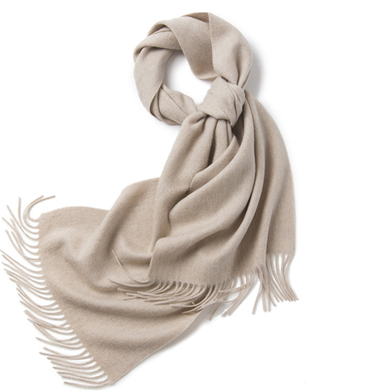 Unisex LambSwool Scarf Pure Color Winter Extra Length Scarf