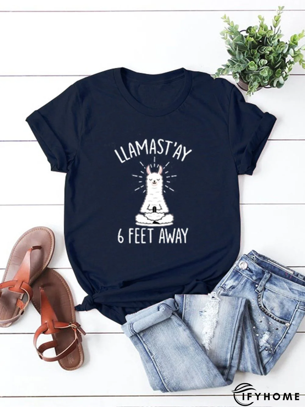 Short Sleeve Casual Cotton-Blend Shirts & Tops | IFYHOME