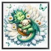 Lotus Dragon-11CT Stamped Cross Stitch 50*50cm/19.69*19.69in