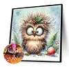 Diamond Painting-DIY Full Round Drill Christmas Owl