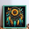 Sunflower Dream Catcher-14CT Stamped Cross Stitch 40*40cm/15.75*15.75in