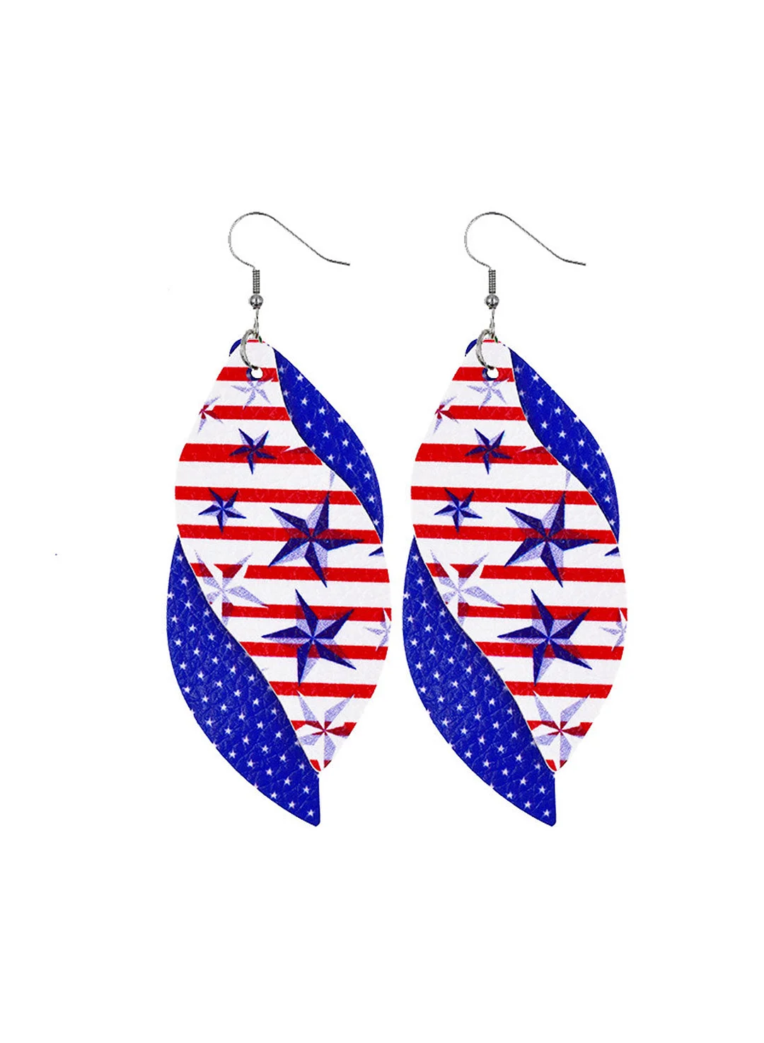 Buzzdaisy Women's Earrings Flag Leaf-shaped Earrings