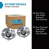 TRQ Rear Wheel Hub Bearings Assembly Set Compatible with 2016-2020 Toyota Mirai 2012-2017 Prius V