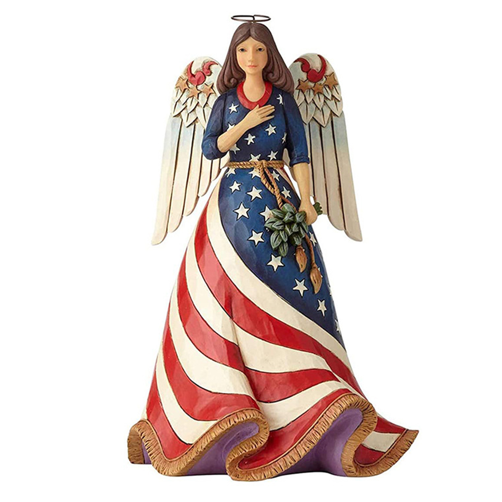 

15CM - Art Sculpture - Angel with Flag, 501 Original