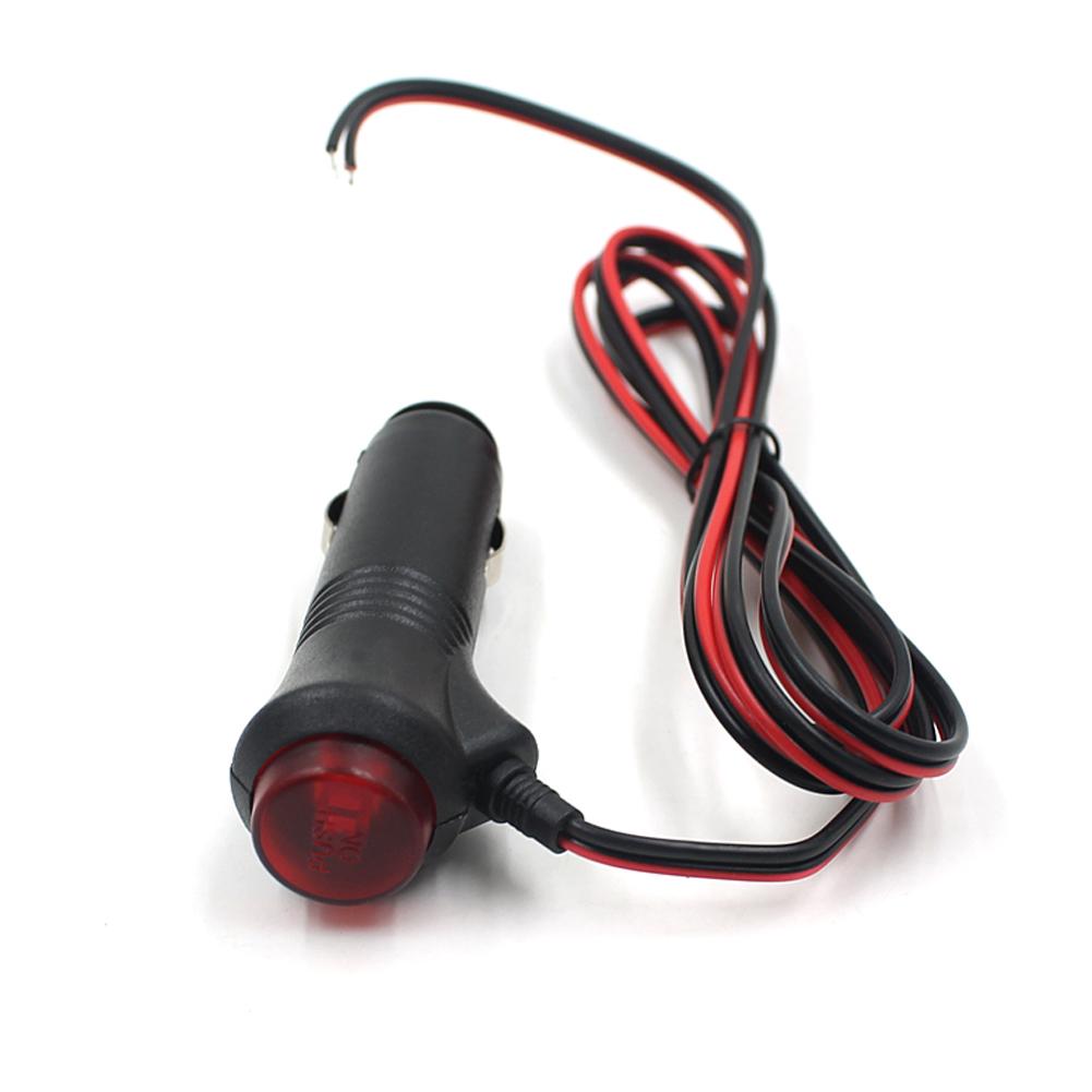 

12V 24V Car Motorcycle Cigarette Lighter Socket Plug with Switch 1.5m/4.9ft, 501 Original