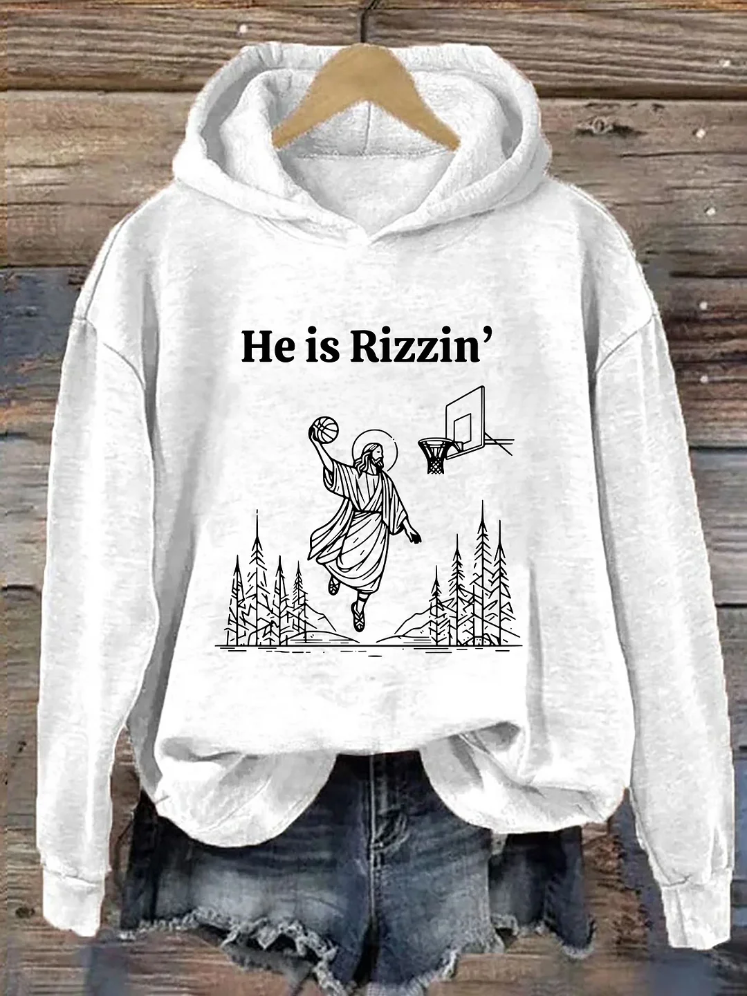 He Is Rizzin' Hoodie