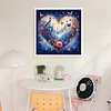 Heart-Shaped Flowers-11CT Stamped Cross Stitch 40*40cm/15.75*15.75in tapestrymarket