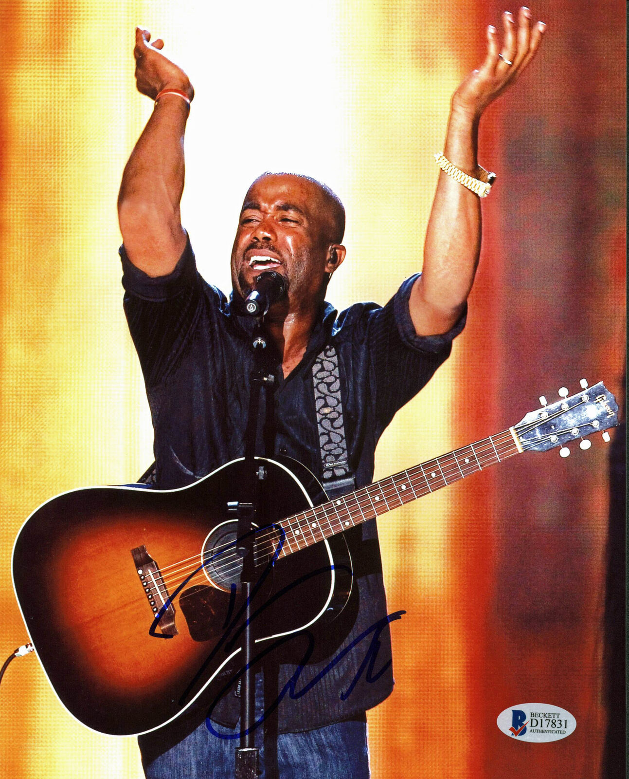 Darius Rucker Country Musician Authentic Signed 8x10 Photo Poster painting BAS #D17831