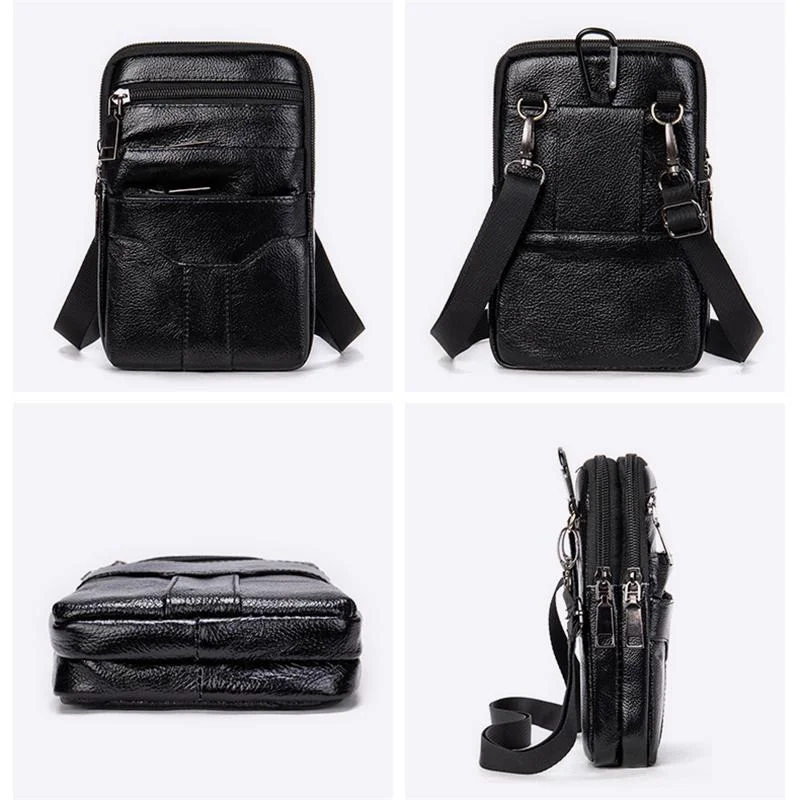 Men's High Quality Crossbody Bag Leather Shoulder Bag