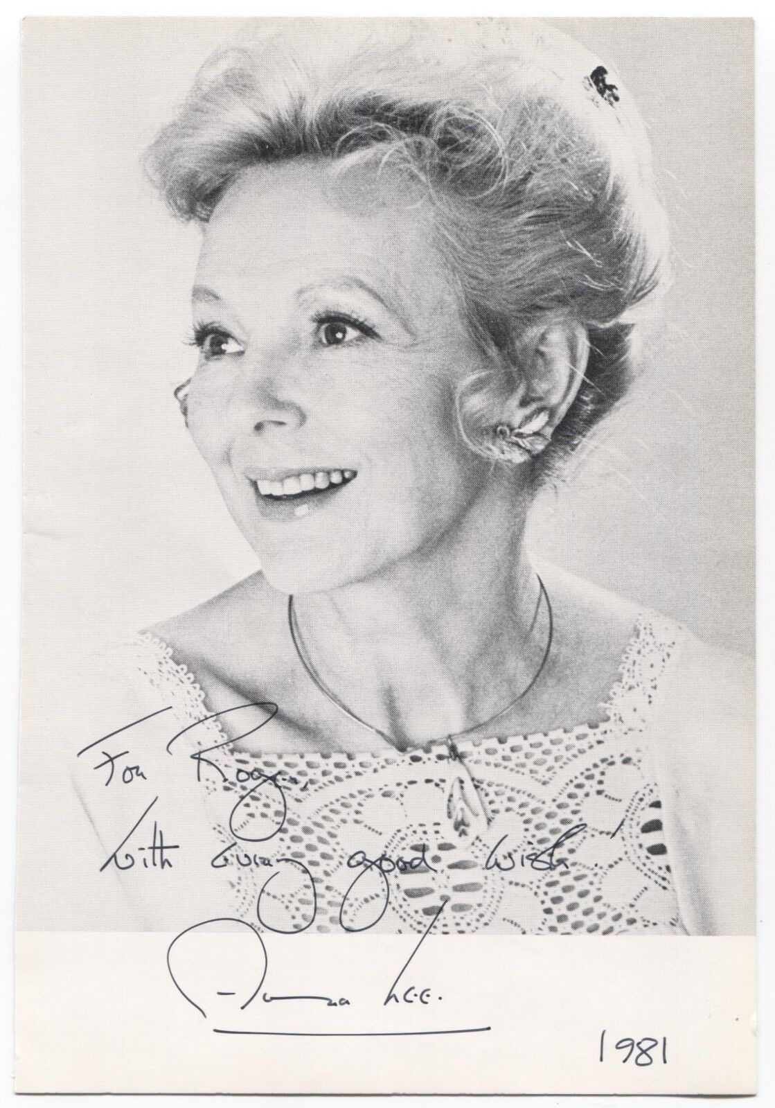 Anna Lee Signed Photo Poster painting Autographed Signature Actress