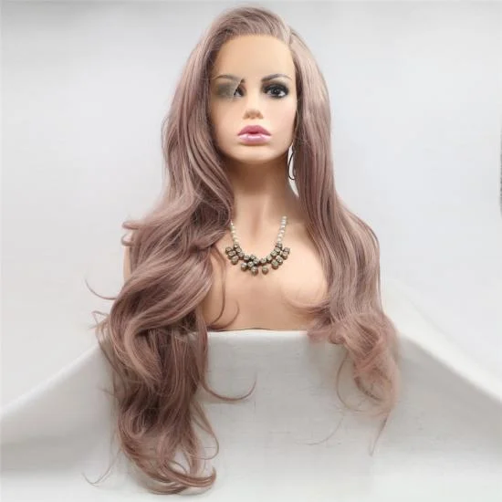  Yvonne Synthetic Lace Front Wig Body Wave Long Heat Resistant Hair Wigs