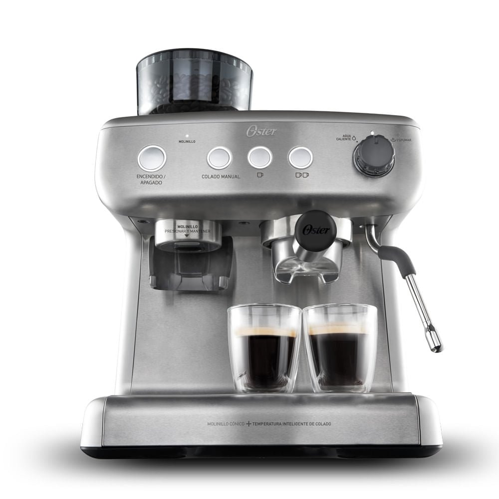 Cafetera espresso Oster® Perfect Brew 15 bar molinillo incorporado  BVSTEM7300