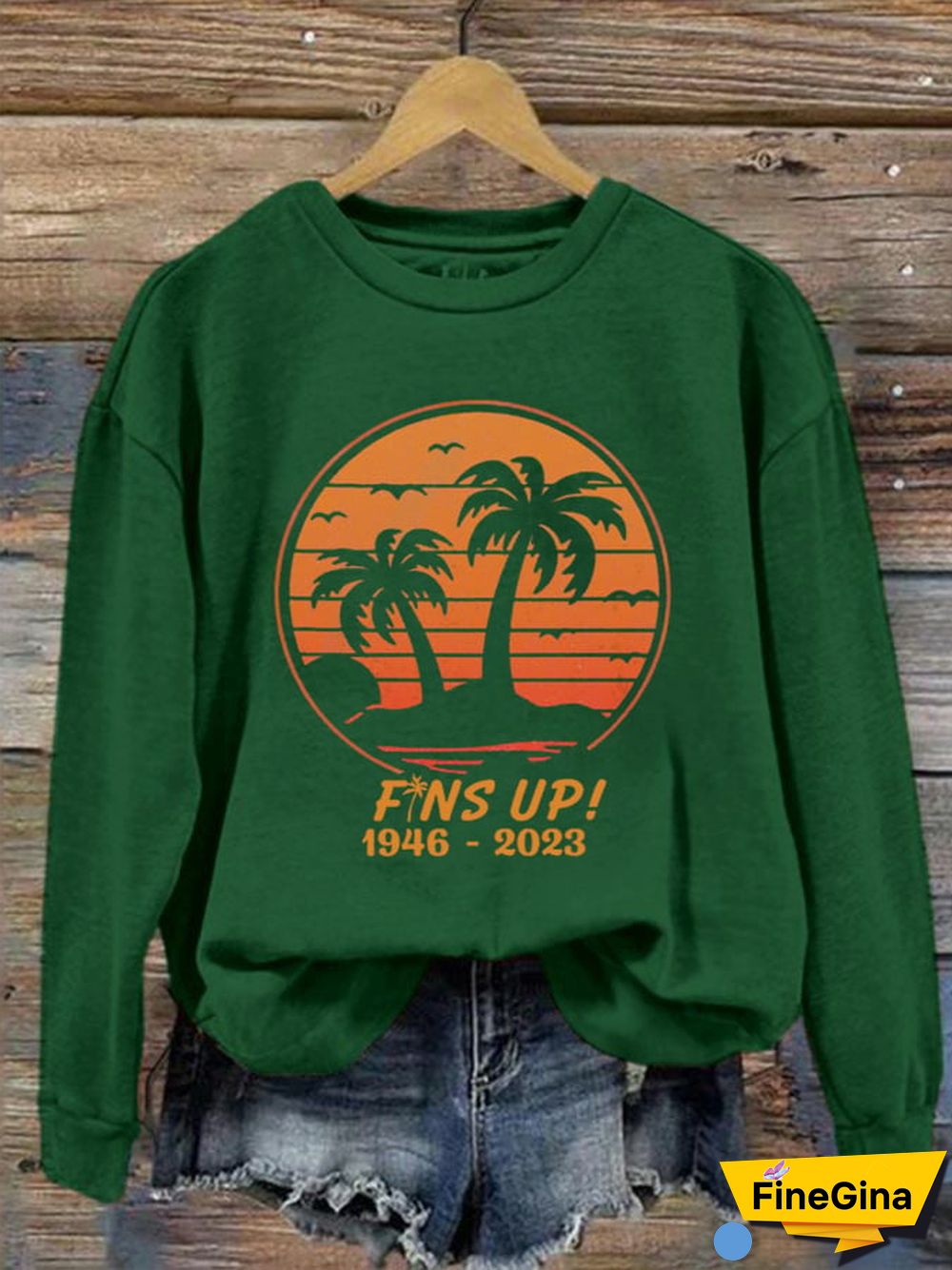 Women's Fins Up RIP Jimmy Print Sweatshirt