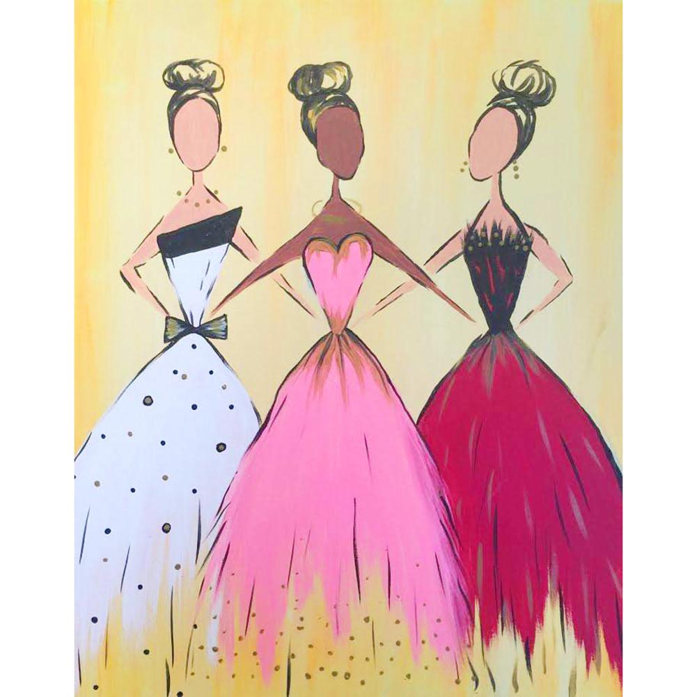 

Three Girls-Round Drill Diamond Painting-30*40CM, 501 Original