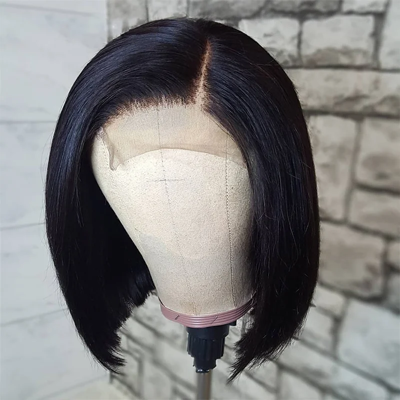 Jewtribute Hair®|Straight Short Bob Lace Front Wigs Brazilian Wig