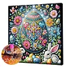 Framed Diamond Painting - Special Shaped - Easter Egg (25x25cm)