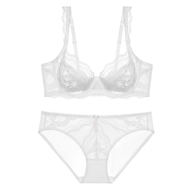 Churchf Red Bra Sexy Lace French Underwear Set Thin Boobs Big Boobs Small Female Pure Lust