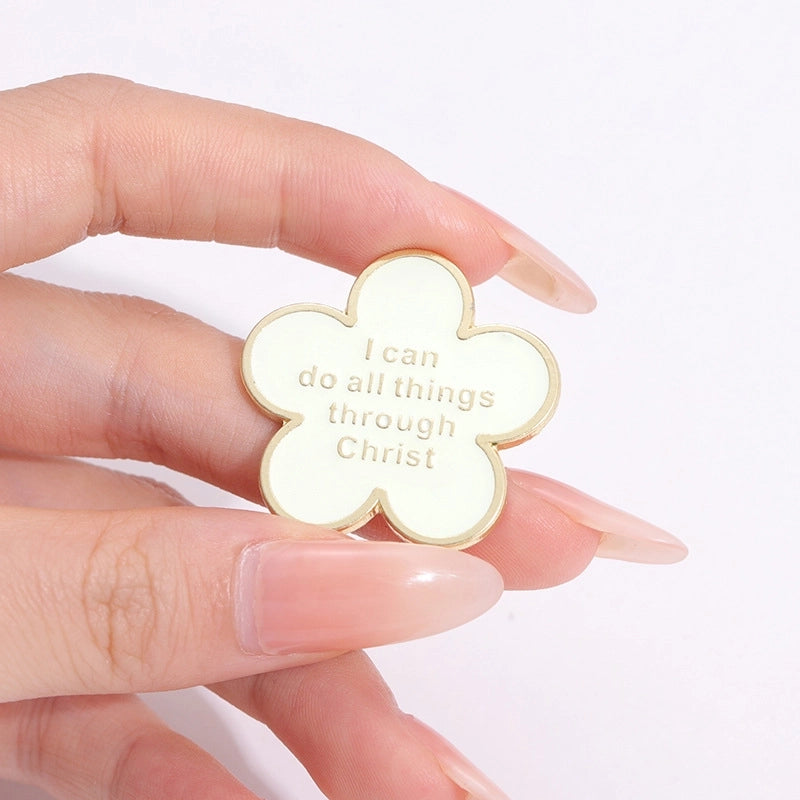 Cartoon Style Pin Book Letter Heart Shape Alloy Stoving Varnish Unisex Brooches