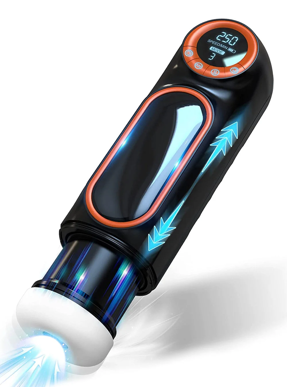 XT1 Hands-free Male Stroker Stroking Sucking Vibrating Masturbator LED  Display