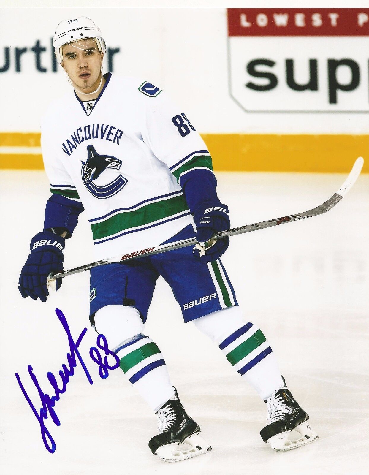 NIKITA TRYAMKIN SIGNED VANCOUVER CANUCKS 8x10 Photo Poster painting #2 with COA