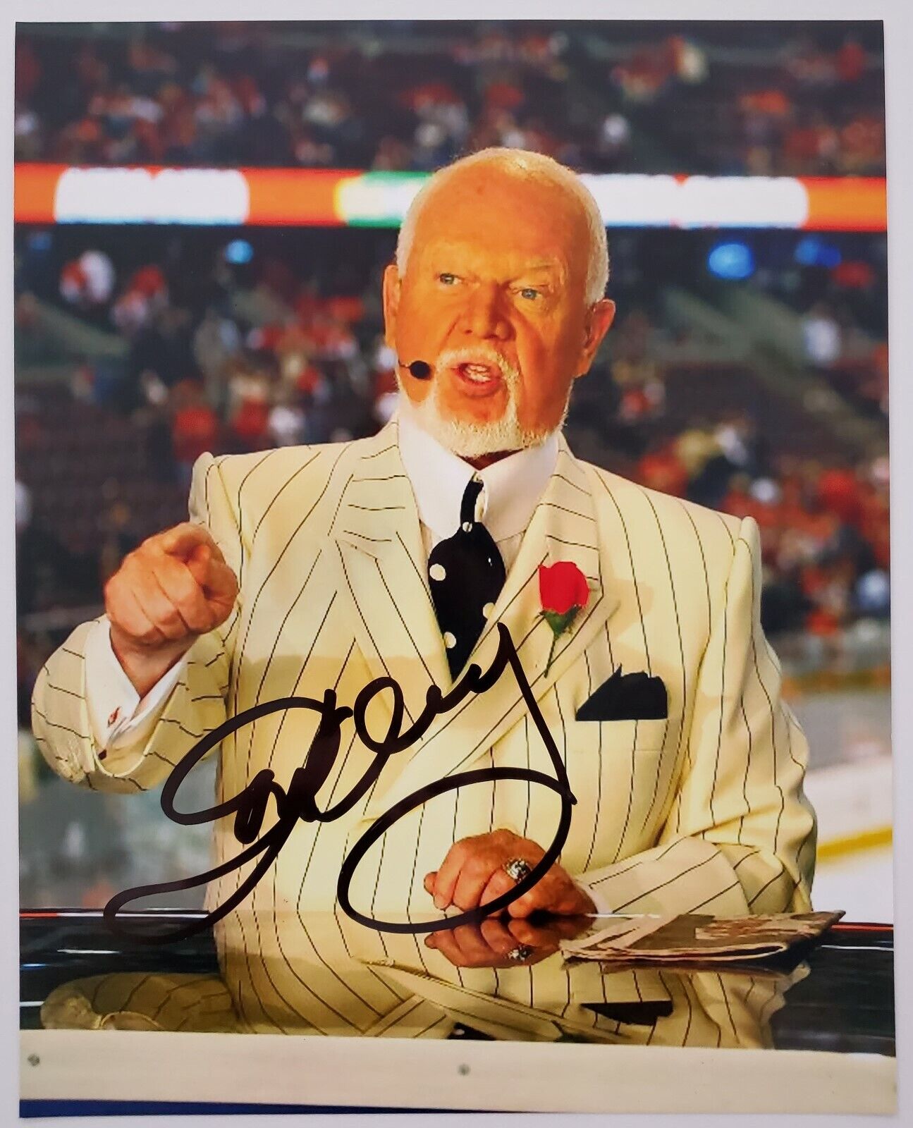 Don Cherry Signed 8x10 Photo Poster painting NHL Tonight Host Boston Bruins Coach Hockey RAD