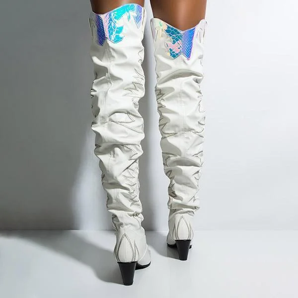 Western Over The Knee Boots