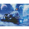 Moon Train  | Full Round Diamond Painting Kits