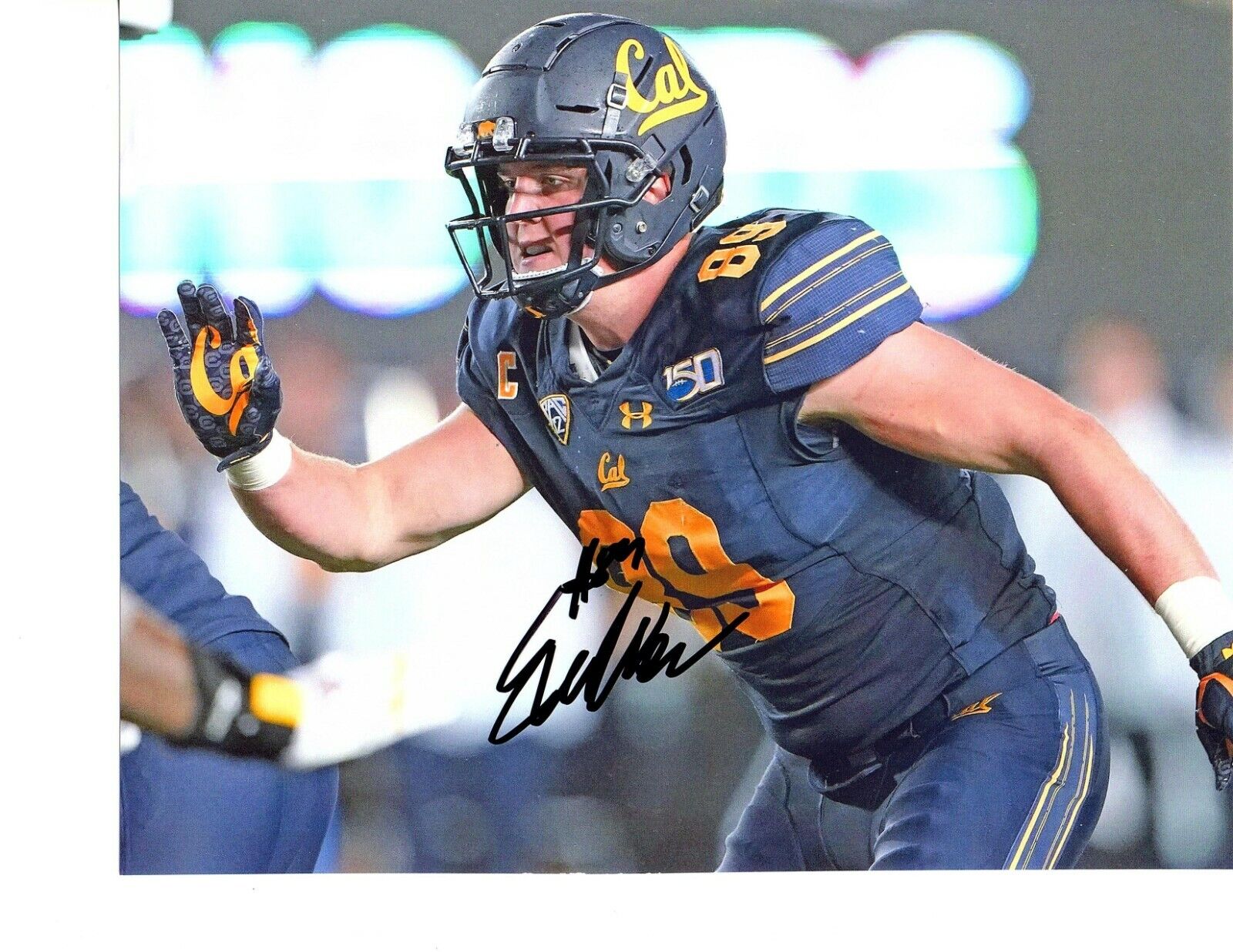 Evan Weaver California Bears signed autographed 8x10 football Photo Poster painting CAL Bears f