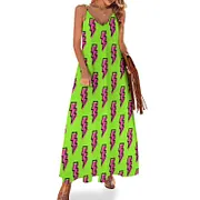 90s neon dress Vtg 90s Neon TROPICAL PRINT Bandage Mini DRESS xs summer