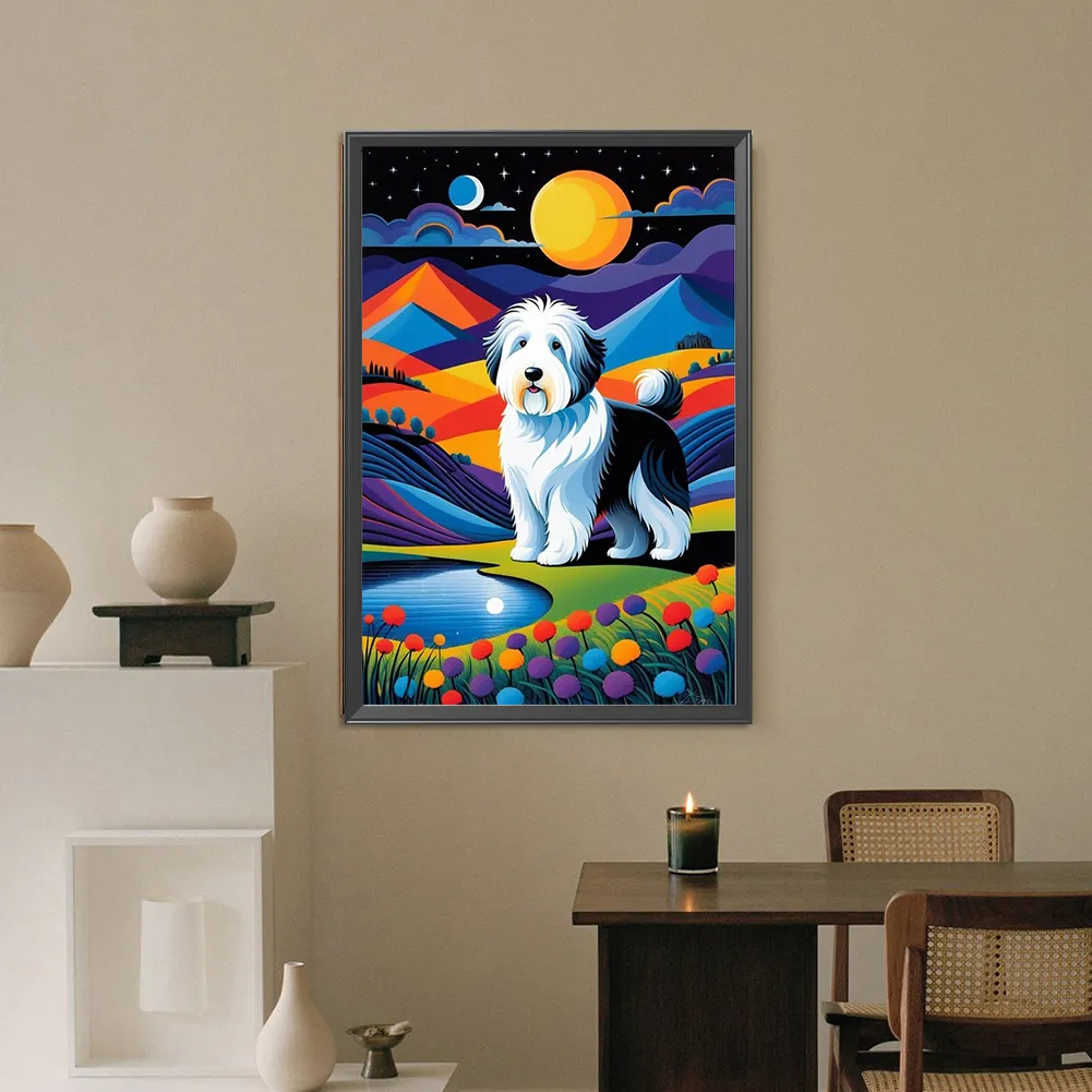Diamond Painting - Full Round Drill - Dog(Canvas|40*60cm)