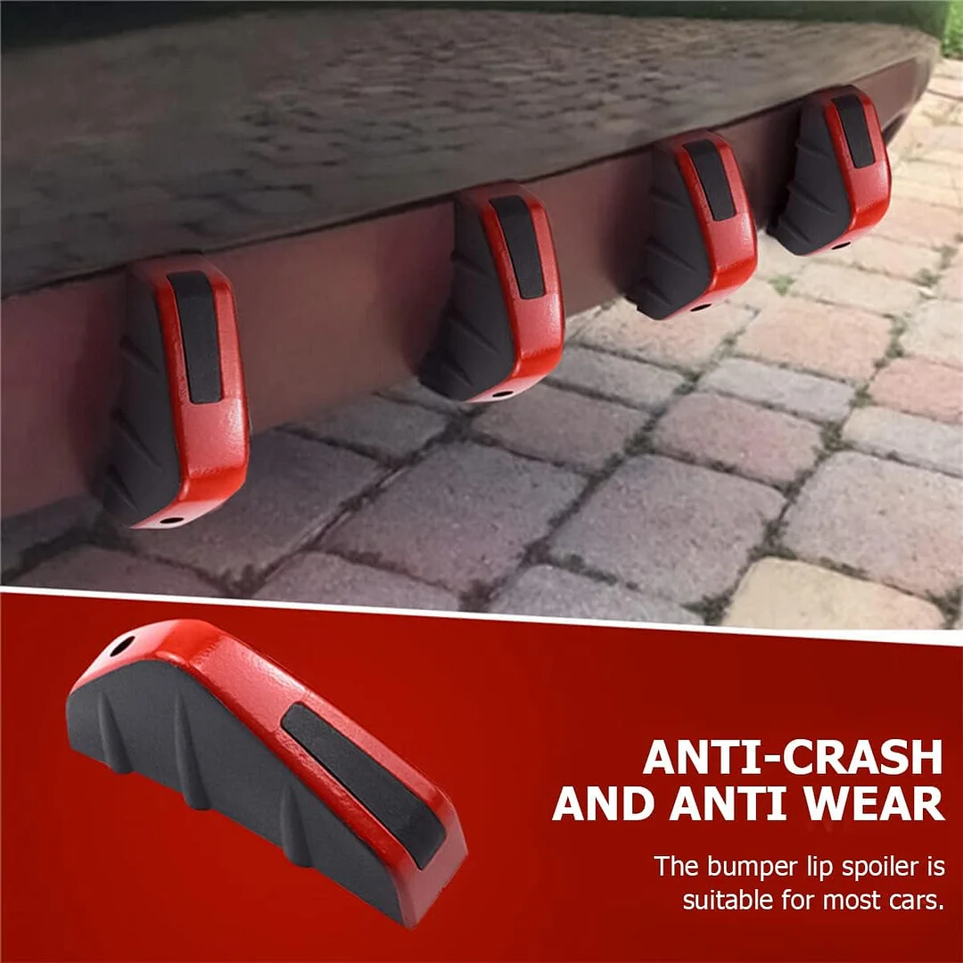 4pcs Car Lower Bumper Lip Diffuser, Anti-collision Accessories Spoiler Protector