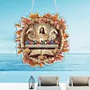 Last Supper Diamond Painting Pendant DIY Kit with Special Shaped Crystal Rhinestones, Single-Sided Drill, 7.76x7.68in for Home and Garden Wall Decor