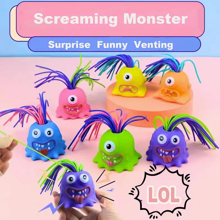 Hair pulling Screaming Monsters -Stress Relief Funny Trickery-Venting ...