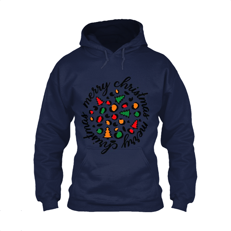 Christmas Leopard Tree Blessing, Christmas Classic Hoodie