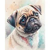 Pug Dog-11CT Stamped Cross Stitch 40*50cm/15.75*19.69in