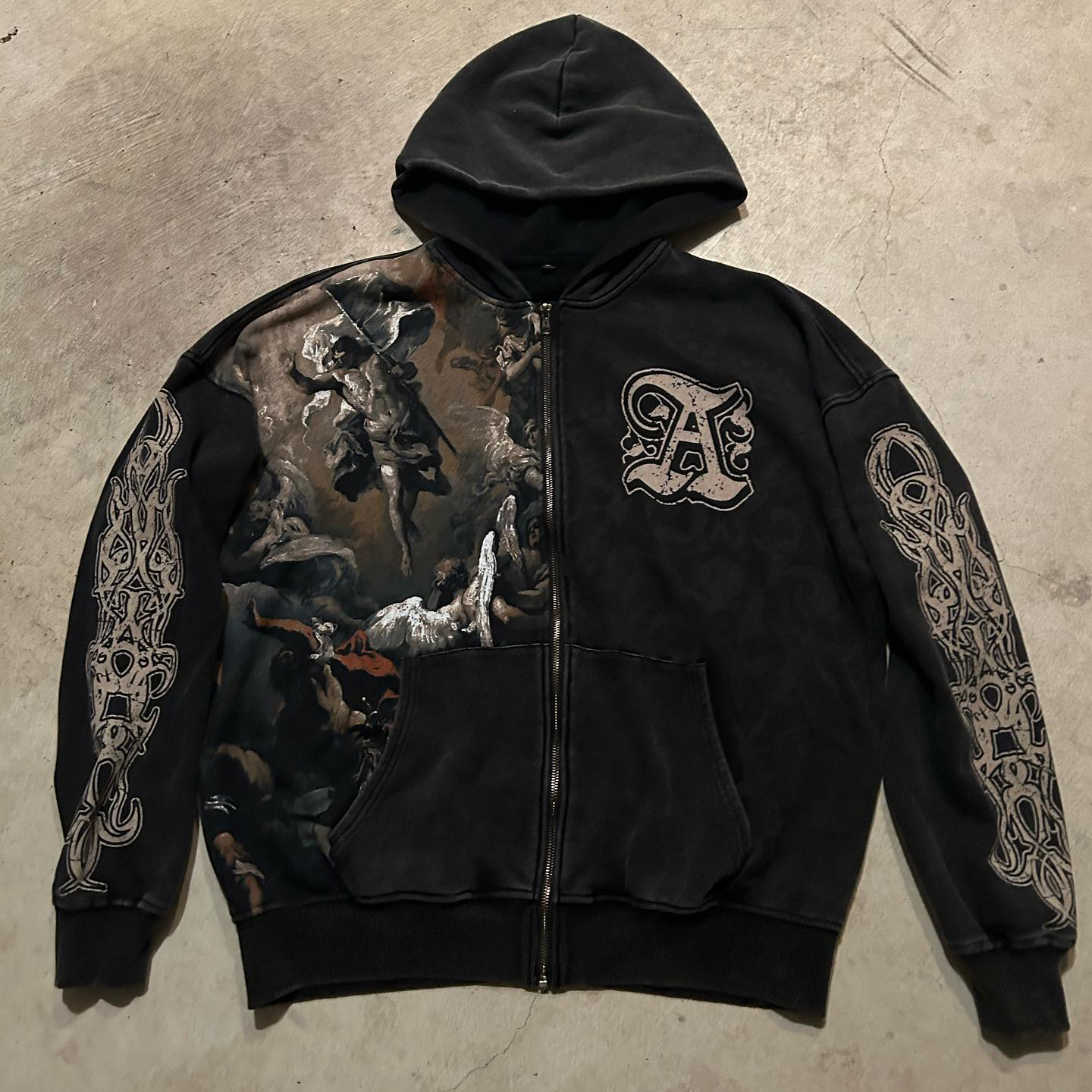 Fashionable retro personalized printed hoodie