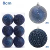 12PCS Christmas Tree 8CM Hanging Decor Balls