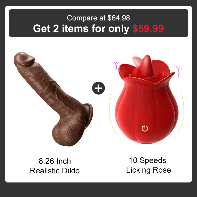 8.26 Inches Realistic Dildo with Lifelike Veins and Suction Cup for Hands-Free Pleasure
