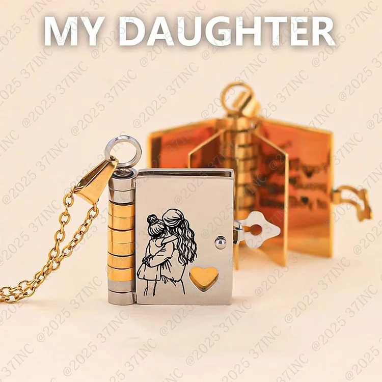 For Daughter - Remember Whose Daughter You Are Book Necklace
