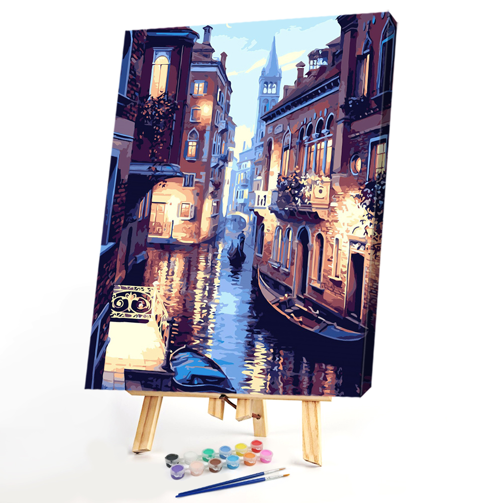 

27*37CM Paint By Numbers-Venice, 501 Original