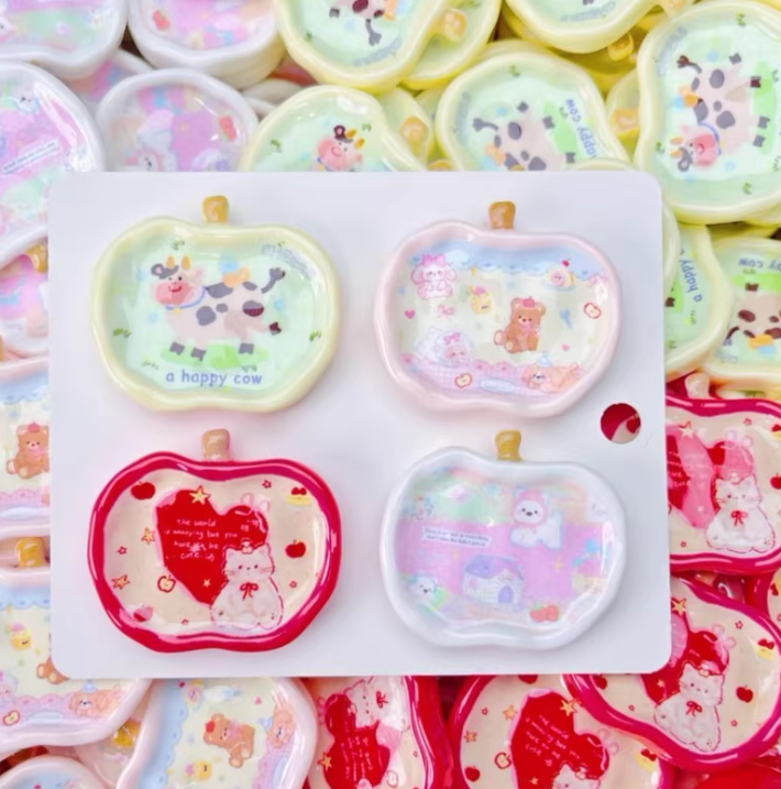 Mini Fruit Plate Resin Charms