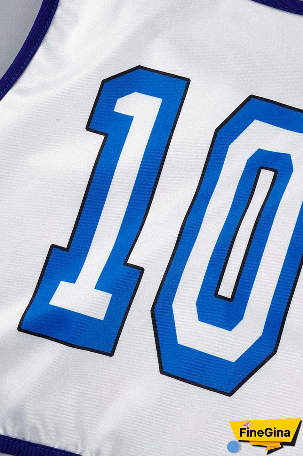 White Party Print Patchwork U Neck Sleeveless Two Pieces