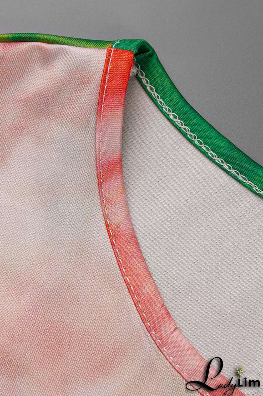 Purple Fashion Casual Letter Print Tie-dye O Neck Short Sleeve Dress Dresses