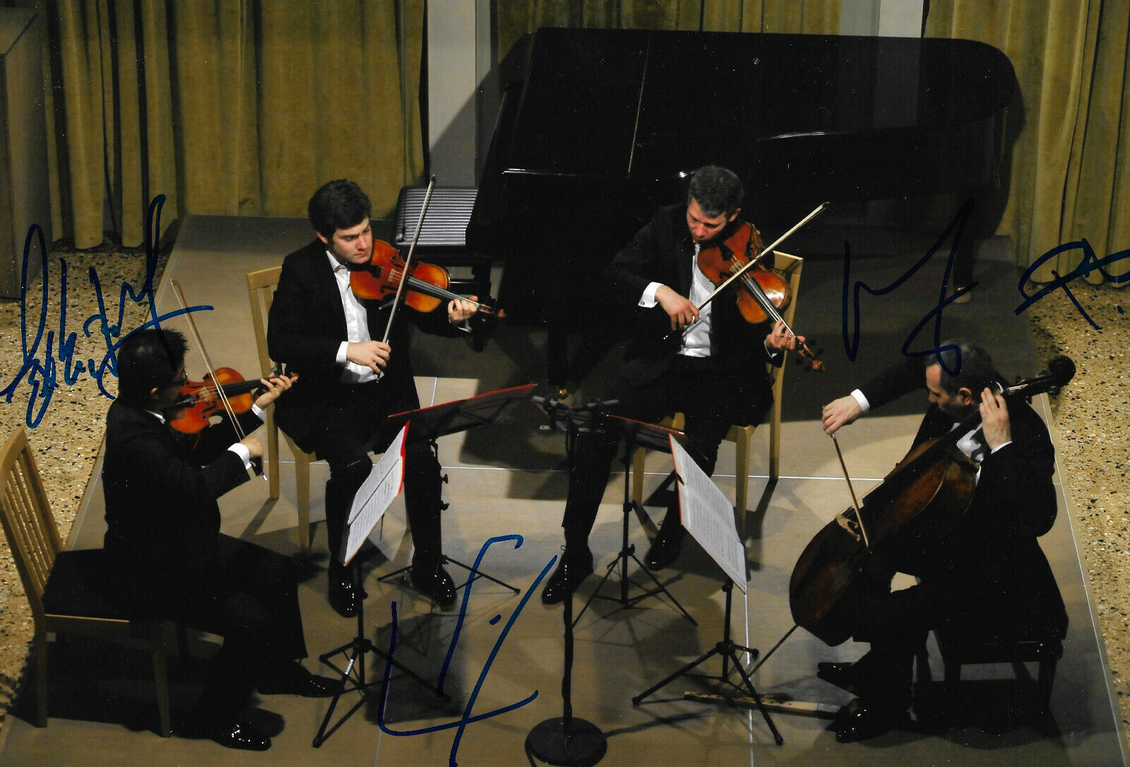 Quatuor Diotima signed 8x12 inch Photo Poster painting autographs