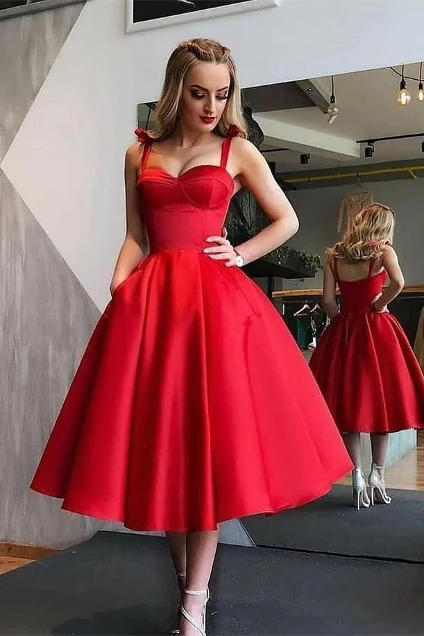 Bellasprom Straps Short Prom Dress Online Knee-Length Sleeveless