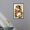 (40*60cm)Snowman - Round AB Drill Diamond Painting
