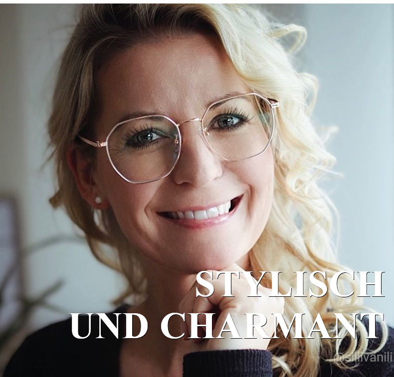 Lilly Rosa-Gold Geometrisch Brille